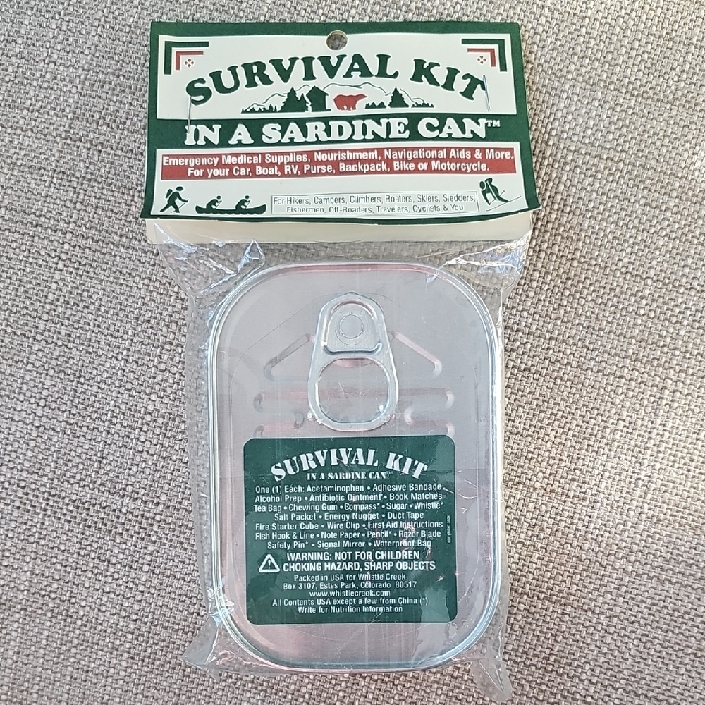 Survival Kit in a Sardine Can